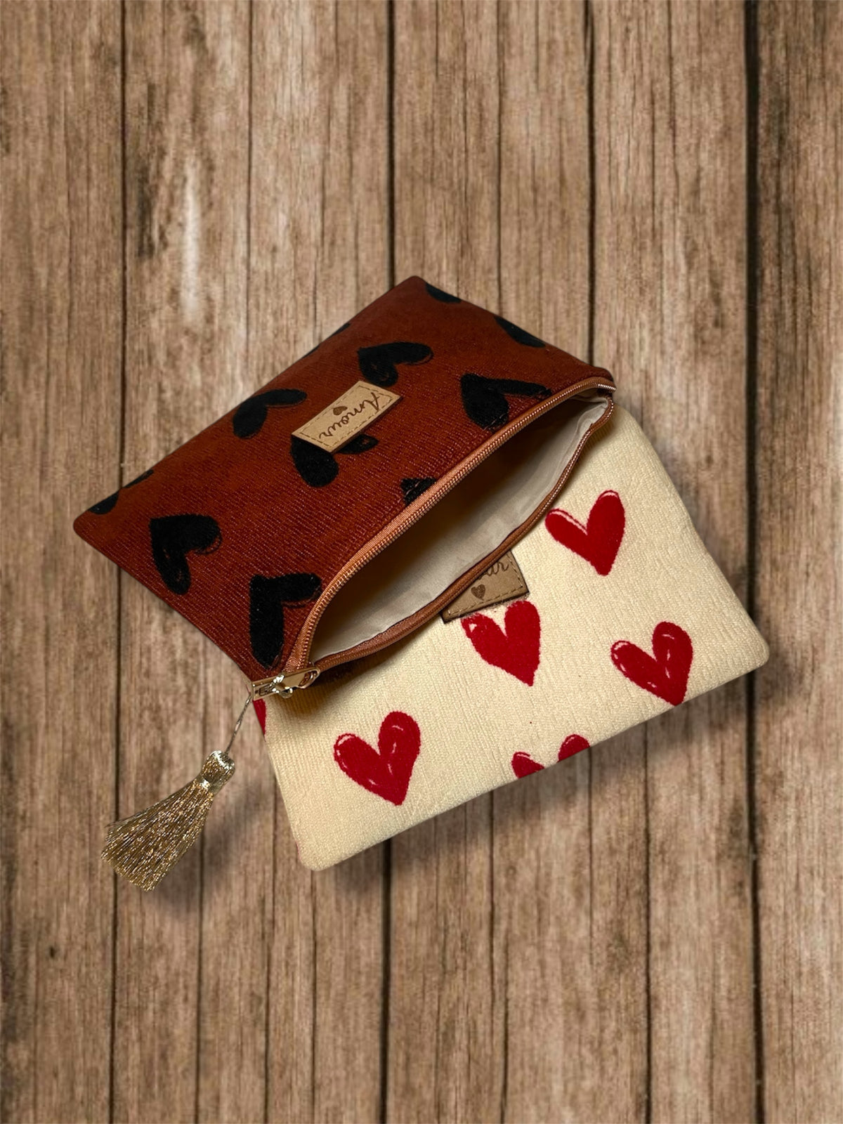 Pochette grands cœurs ♡