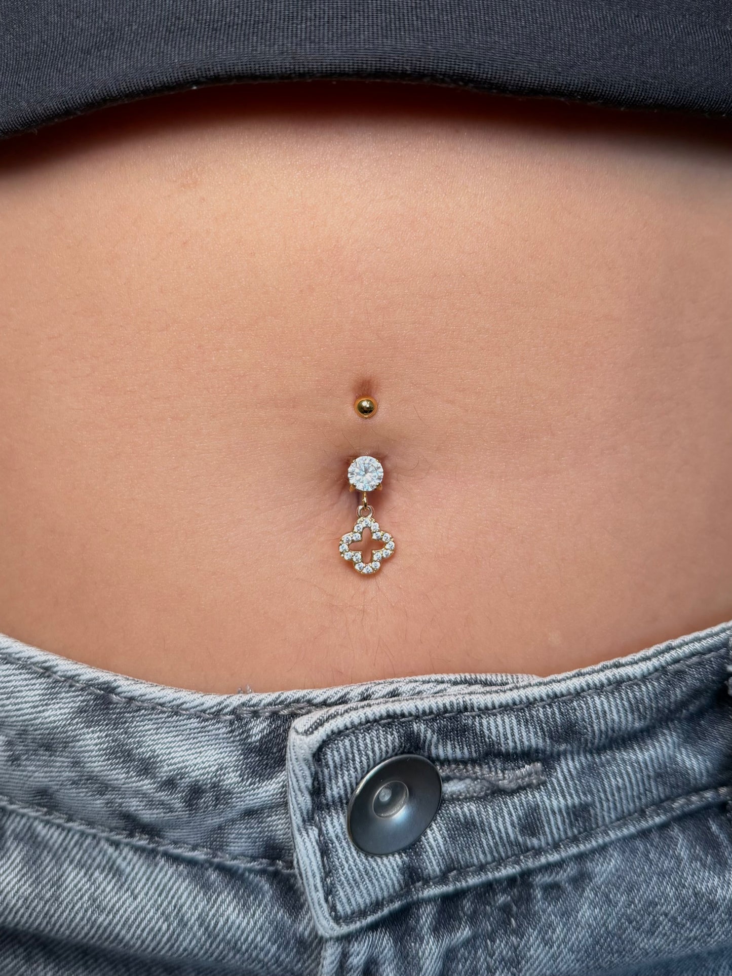 Piercing Nombril Trèfle
