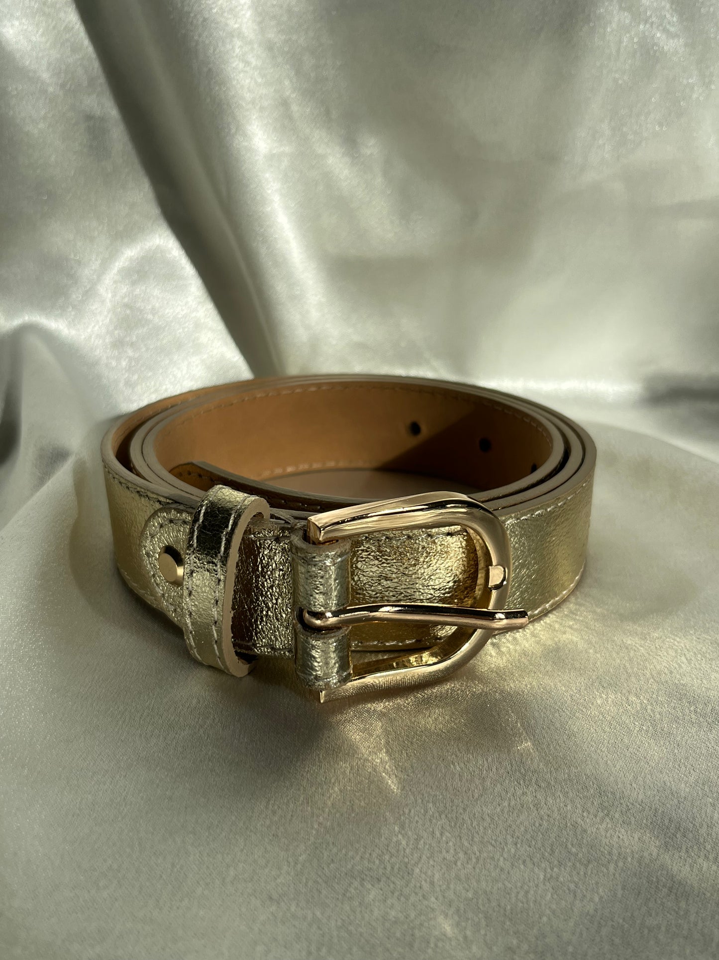 Ceinture Doré en Cuir