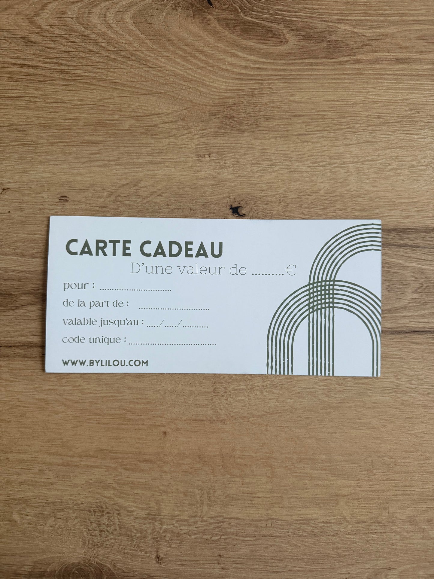 Carte Cadeau
