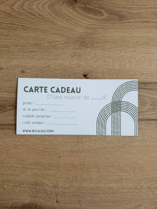 Carte Cadeau